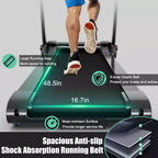 Tapis Roulant Elettrico Pieghevole Costway 3HP con Altoparlante Rosso\Blu\Argento\Viola
