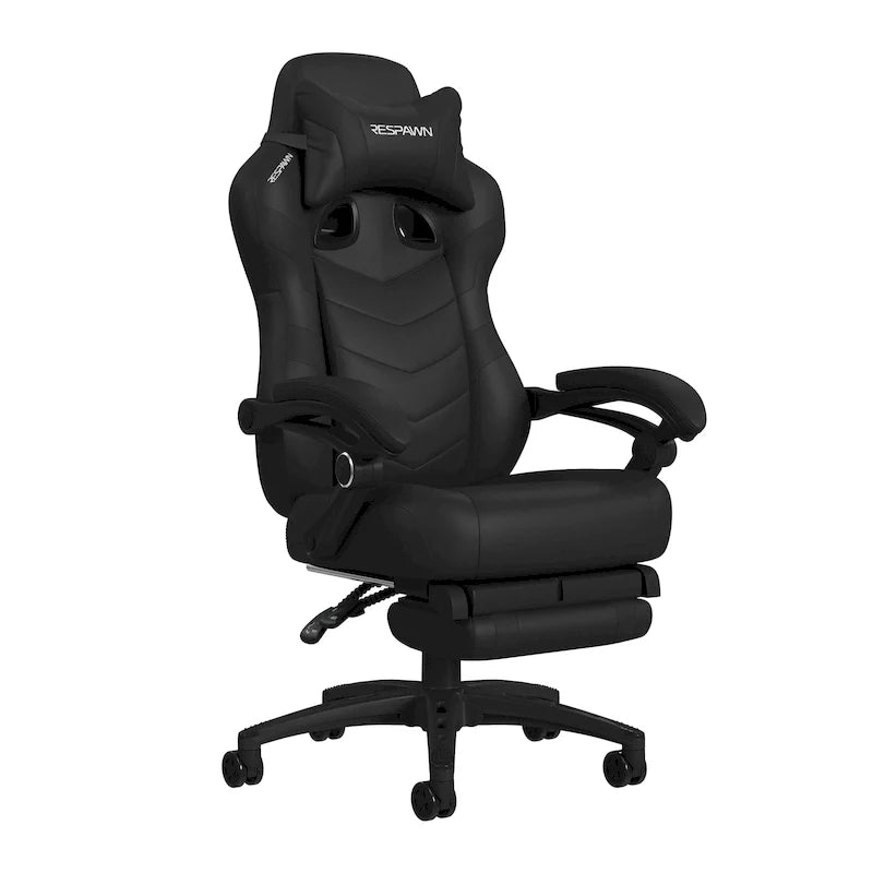 Sedia da gaming RESPAWN 110 Pro - Sedia da gaming con poggiapiedi, sedia ergonomica per computer da scrivania