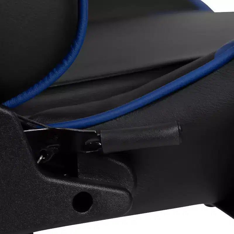 Sedia gaming reclinabile BlackArc in similpelle – Braccioli girevoli regolabili in altezza, poggiapiedi estraibile, cuscini poggiatesta e lombare