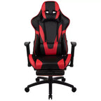 Sedia gaming reclinabile BlackArc in similpelle – Braccioli girevoli regolabili in altezza, poggiapiedi estraibile, cuscini poggiatesta e lombare