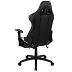 Sedia gaming reclinabile BlackArc in similpelle – Braccioli girevoli regolabili in altezza, poggiapiedi estraibile, cuscini poggiatesta e lombare