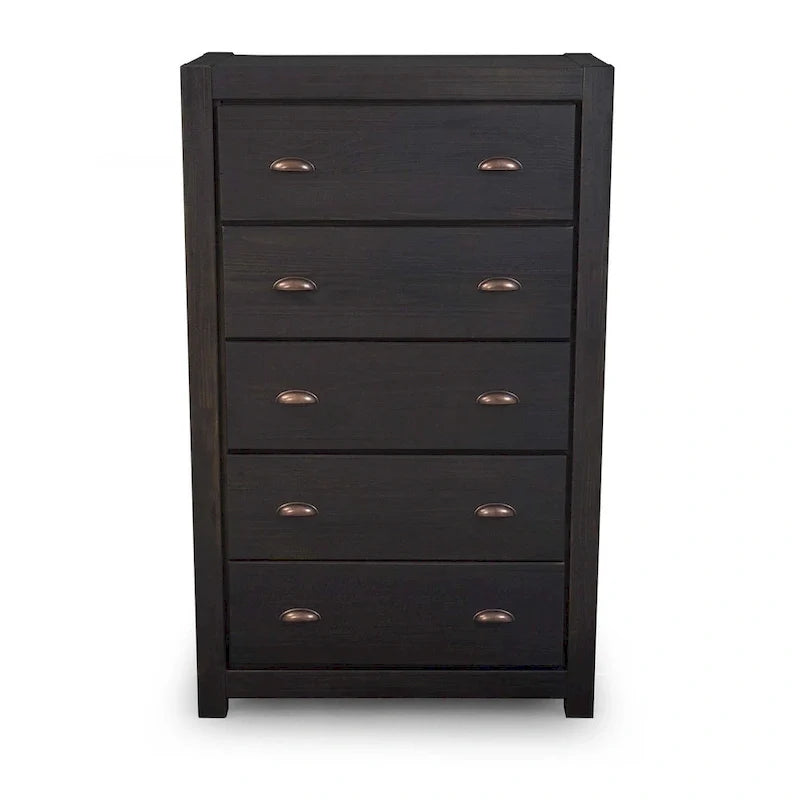 Grain Wood Furniture Montauk 5-drawer Solid Wood Chest