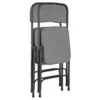 Sedia Pieghevole Imbottita in Tessuto Deluxe Bernadine Collection di Hampden Furnishings, Confezione da 2