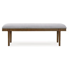 Panca da pranzo imbottita Signature Design by Ashley Lyncott Grigio/Marrone 59 - 59,25 L x 15,13 P x 19,75 A