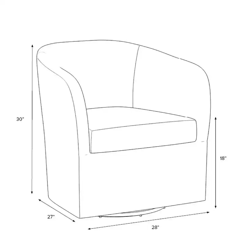 Rhea Swivel Chair in Boucle - Threshold
