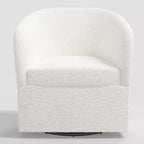 Rhea Swivel Chair in Boucle - Threshold