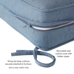 Sunbrella 2-Piece Premium Deep Seat Outdoor Cushion Set