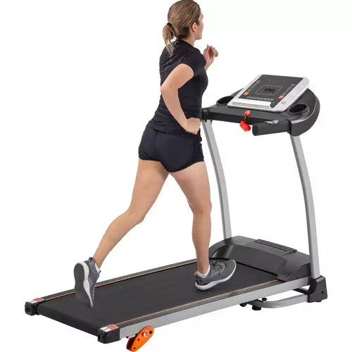 Tapis Roulant Elettrico Pieghevole Compatto da 1,5HP Regolabile con Porta Attrezzature, Sensore di Pulsazioni e 3 Livelli di Inclinazione - ModernLuxe