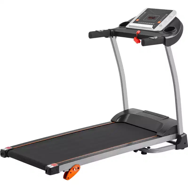 Tapis Roulant Elettrico Pieghevole Compatto da 1,5HP Regolabile con Porta Attrezzature, Sensore di Pulsazioni e 3 Livelli di Inclinazione - ModernLuxe