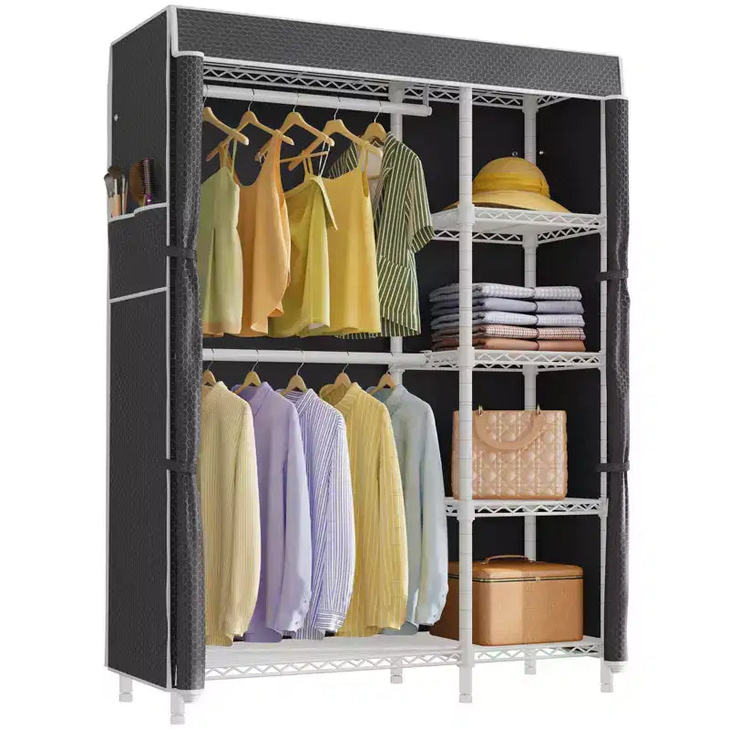 VIPEK V7C Basic Garment Rack with Cover Portable Closets, White Clothing Rack with Cover