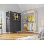 VIPEK V7C Stender Base con Copertura Armadio Portatile, Appendiabiti Bianco con Copertura