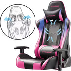 Sedia da Ufficio Gaming in Pelle PU con Poggiatesta e Cuscino Lombare Regolabili - GTRACING