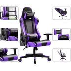 Sedia da Ufficio Gaming in Pelle PU con Poggiatesta e Cuscino Lombare Regolabili - GTRACING