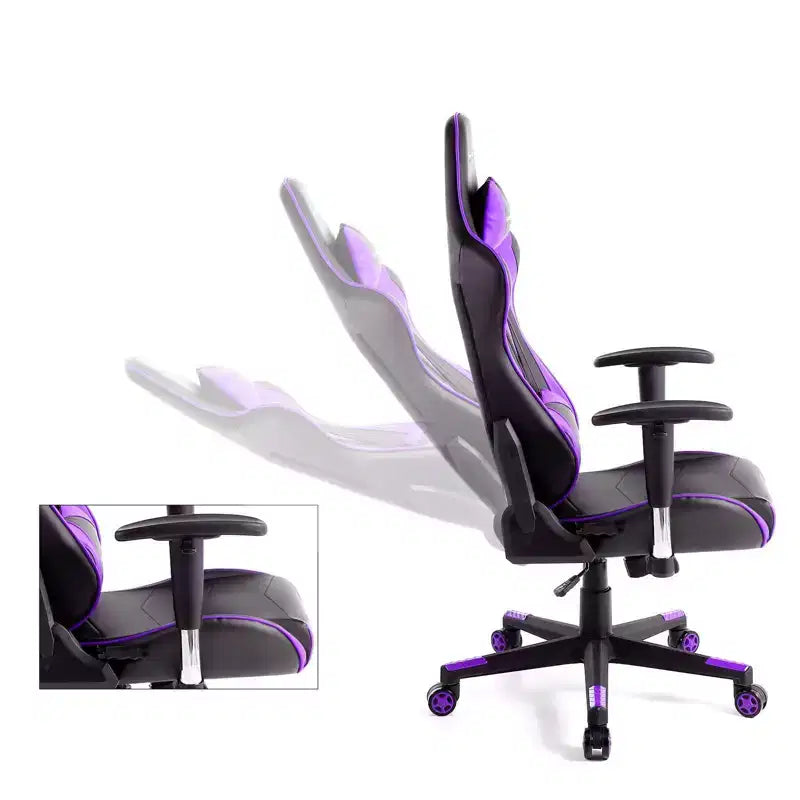 Sedia da Ufficio Gaming in Pelle PU con Poggiatesta e Cuscino Lombare Regolabili - GTRACING