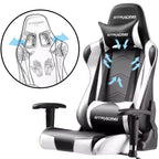 Sedia da Ufficio Gaming in Pelle PU con Poggiatesta e Cuscino Lombare Regolabili - GTRACING