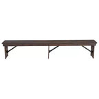 Panca pieghevole stile rustico Merrick Lane 96 x 12 in pino massello