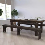 Panca pieghevole stile rustico Merrick Lane 96 x 12 in pino massello