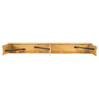 Panca pieghevole stile rustico Merrick Lane 96 x 12 in pino massello
