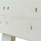 Plank+Beam Letto matrimoniale rustico con testiera a doghe, Letto a piattaforma in legno massello