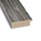 Amanti Art Fencepost Grey Narrow Non-Beveled Wood Bathroom Wall Mirror 28.5 x 22.5 in.