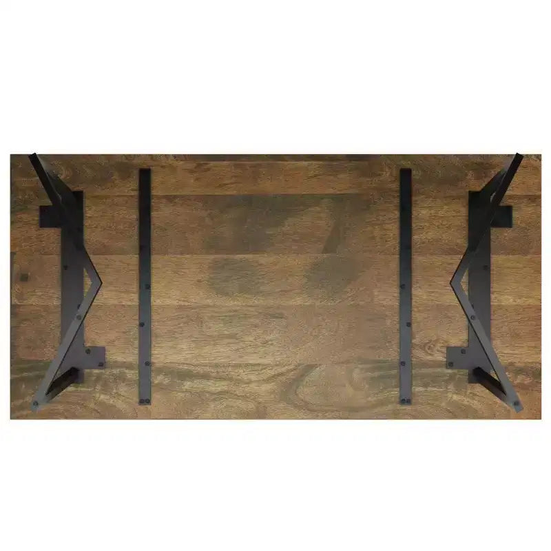 Hathaway Dining Table with Inverted Metal Base - WyndenHall
