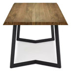 Hathaway Dining Table with Inverted Metal Base - WyndenHall