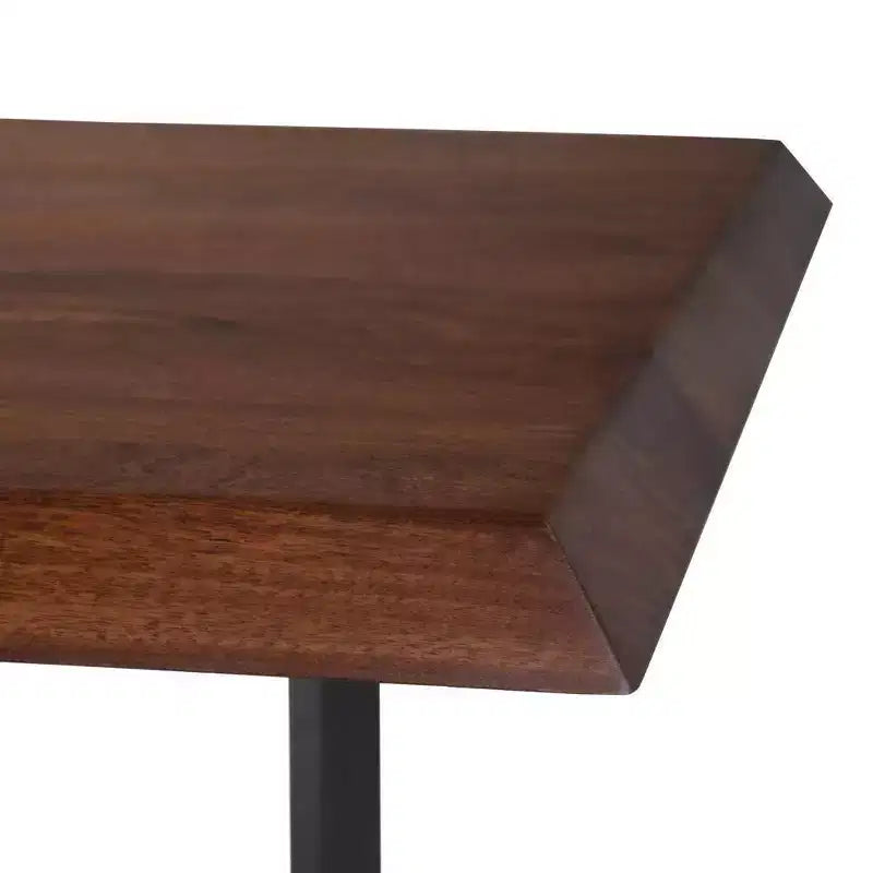 Hathaway Dining Table with Inverted Metal Base - WyndenHall