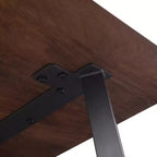 Hathaway Dining Table with Inverted Metal Base - WyndenHall