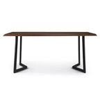Hathaway Dining Table with Inverted Metal Base - WyndenHall