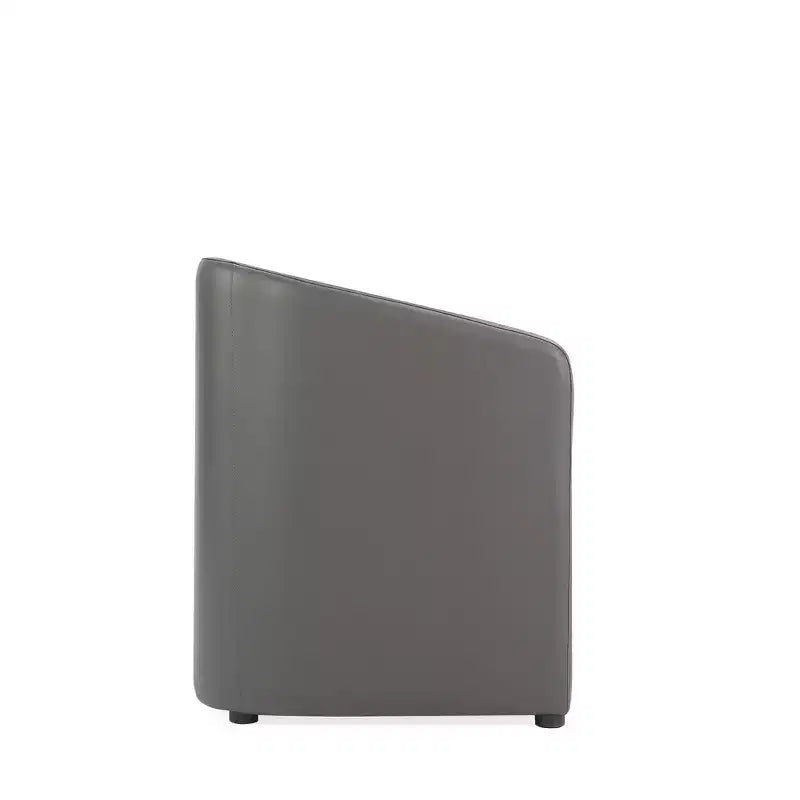 Poltroncina da Pranzo Rotonda Moderna in Similpelle Anna - Manhattan Comfort