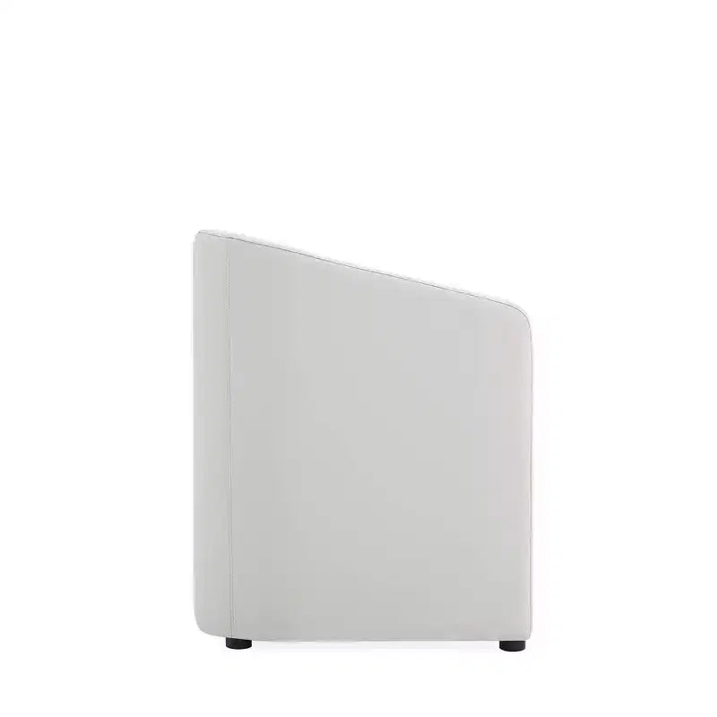 Poltroncina da Pranzo Rotonda Moderna in Similpelle Anna - Manhattan Comfort