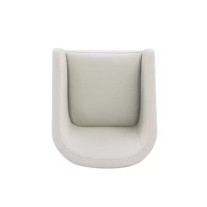 Poltroncina da Pranzo Rotonda Moderna in Similpelle Anna - Manhattan Comfort