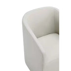 Poltroncina da Pranzo Rotonda Moderna in Similpelle Anna - Manhattan Comfort