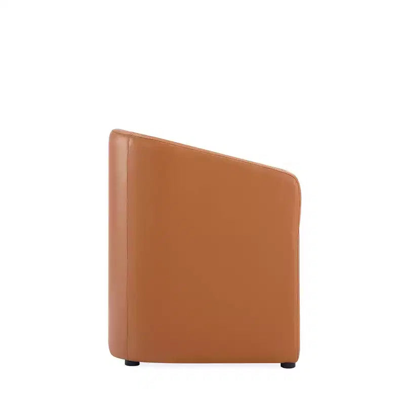Poltroncina da Pranzo Rotonda Moderna in Similpelle Anna - Manhattan Comfort