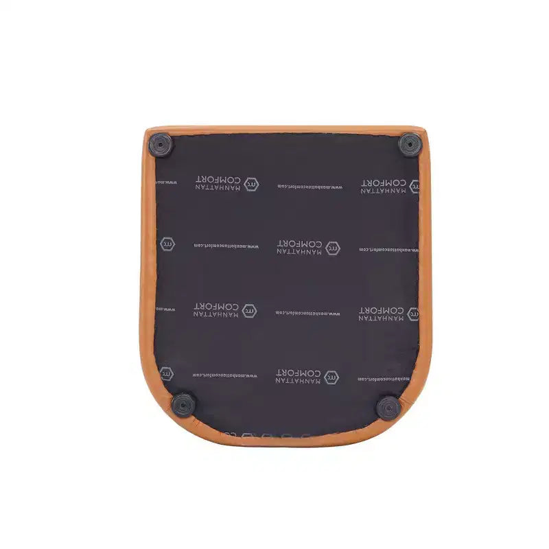 Poltroncina da Pranzo Rotonda Moderna in Similpelle Anna - Manhattan Comfort