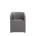 Poltroncina da Pranzo Rotonda Moderna in Similpelle Anna - Manhattan Comfort