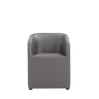 Poltroncina da Pranzo Rotonda Moderna in Similpelle Anna - Manhattan Comfort