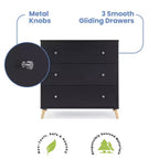 Delta Children Jordan 3 Drawer Dresser with Interlocking Drawers
