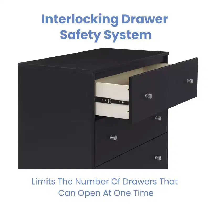 Delta Children Jordan 3 Drawer Dresser with Interlocking Drawers