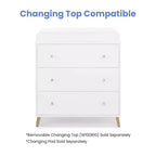 Delta Children Jordan 3 Drawer Dresser with Interlocking Drawers