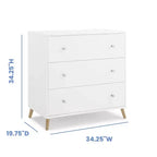 Delta Children Jordan 3 Drawer Dresser with Interlocking Drawers