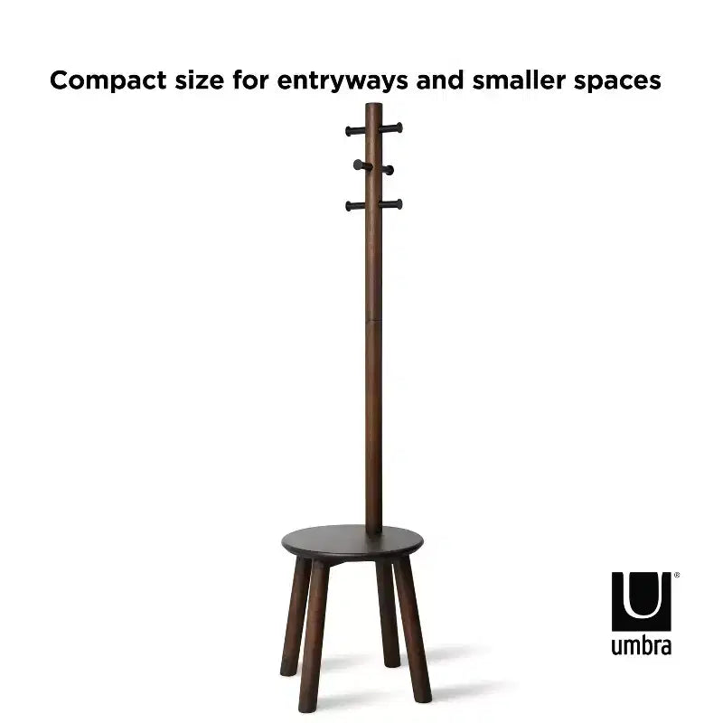 Pillar Stool and Coatrack - Umbra