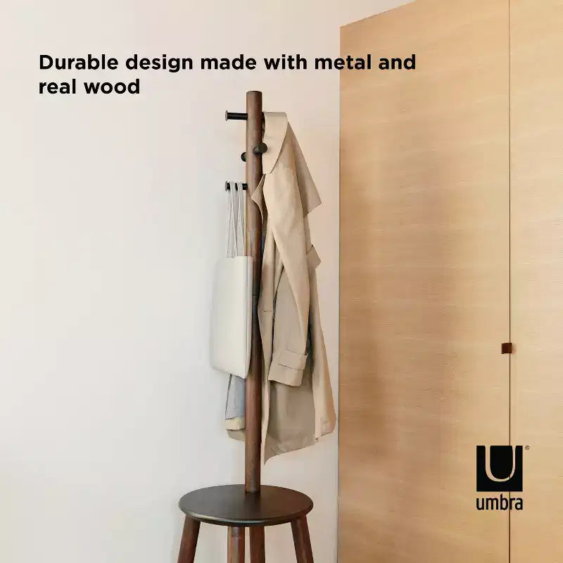Pillar Stool and Coatrack - Umbra