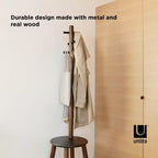 Pillar Stool and Coatrack - Umbra