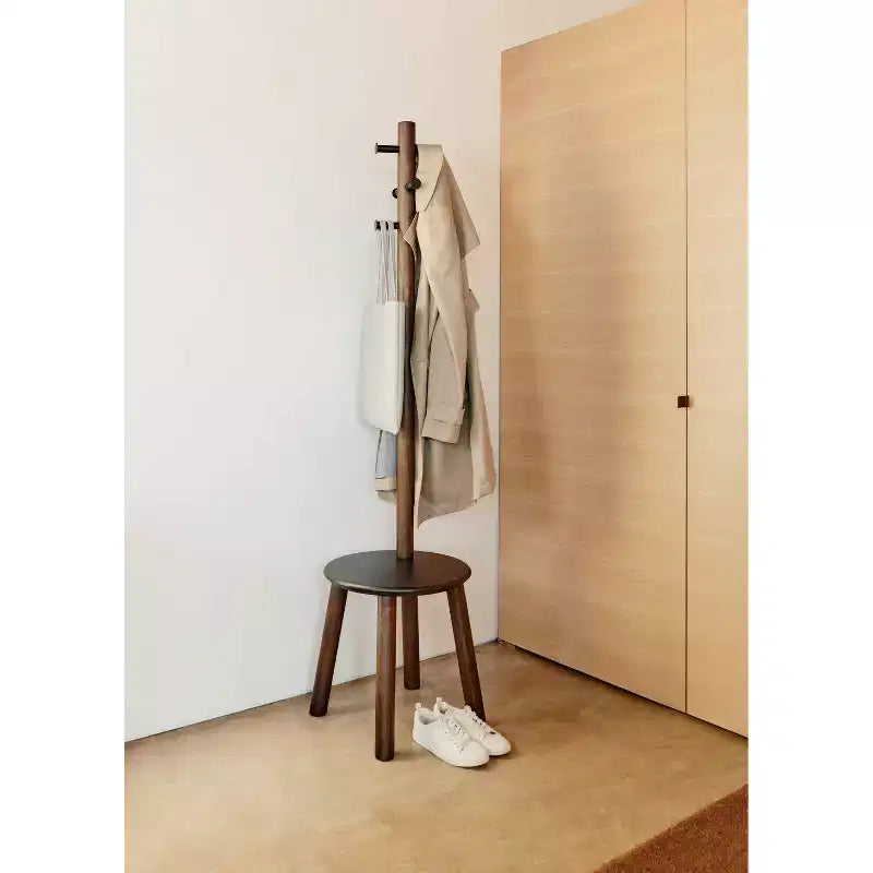 Pillar Stool and Coatrack - Umbra
