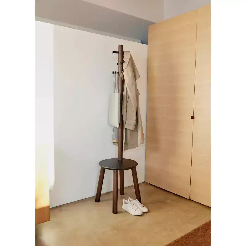 Pillar Stool and Coatrack - Umbra