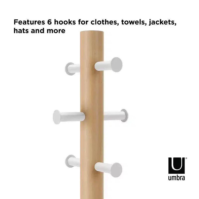 Pillar Stool and Coatrack - Umbra