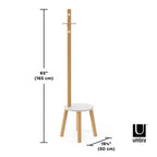 Pillar Stool and Coatrack - Umbra