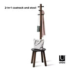 Pillar Stool and Coatrack - Umbra