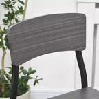 HOMCOM Set Tavolo e Sedie da Bar a Altezza Contatore Moderno, Set Tavolo da Cucina Compatto con Poggiapiedi, Gambe in Metallo